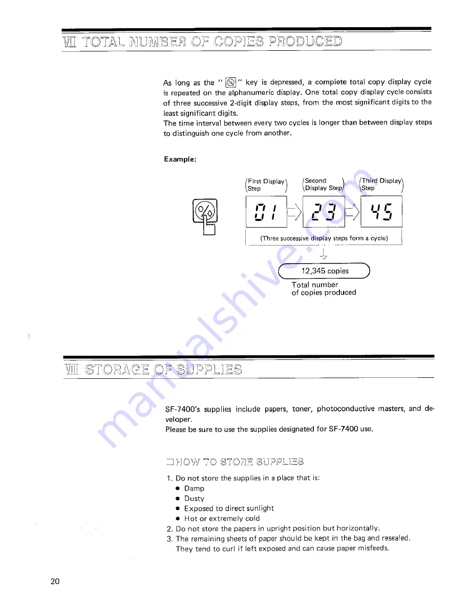 Sharp SF-7400 Скачать руководство пользователя страница 22