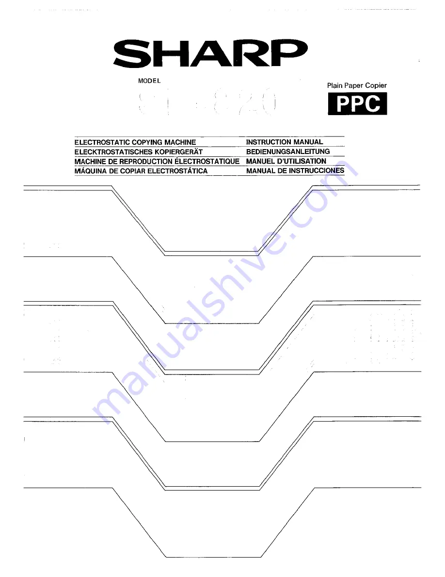 Sharp SF-820 Скачать руководство пользователя страница 1