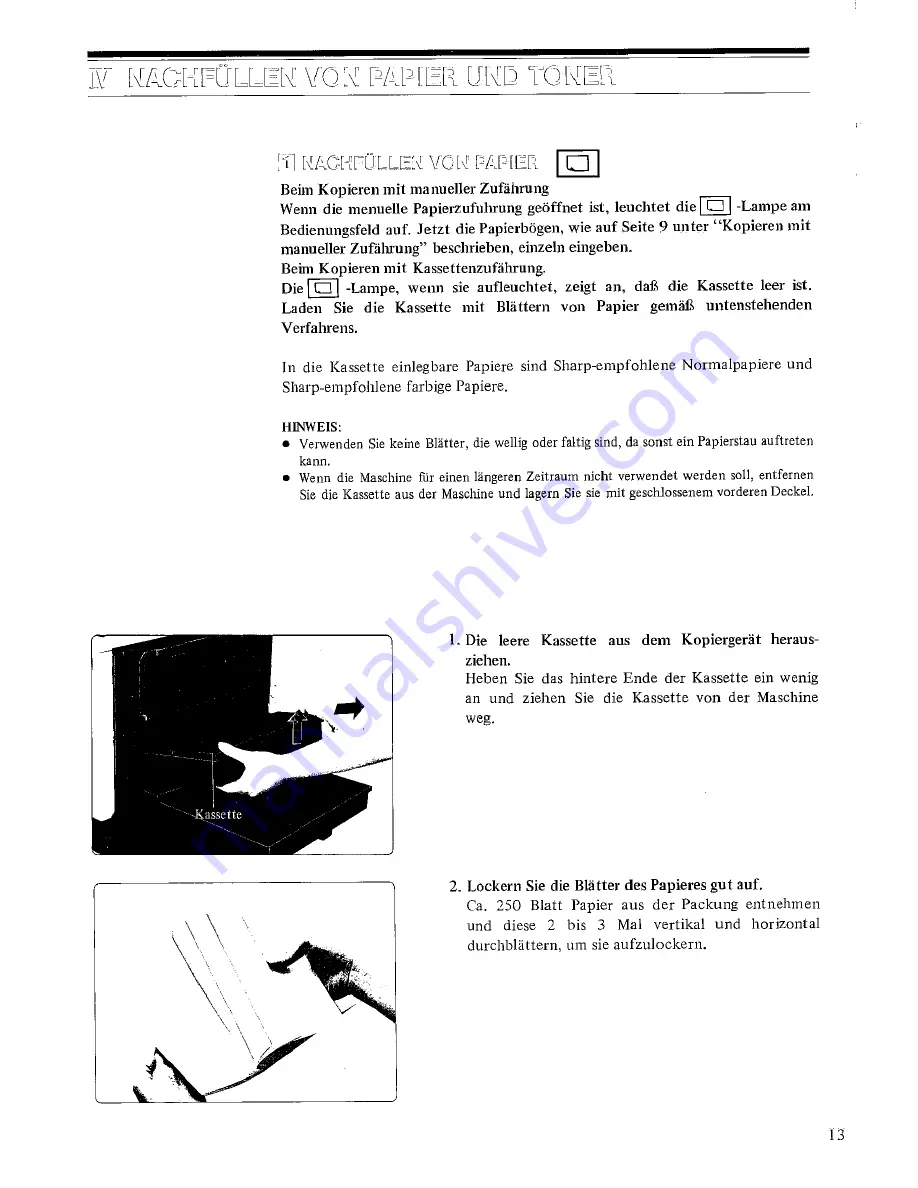 Sharp SF-825 Скачать руководство пользователя страница 15