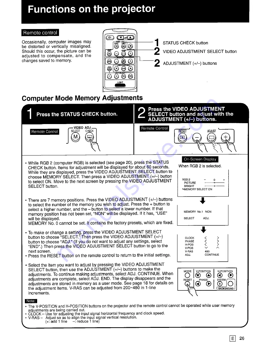 Sharp SharpVision XG-3850E Operation Manual Download Page 28