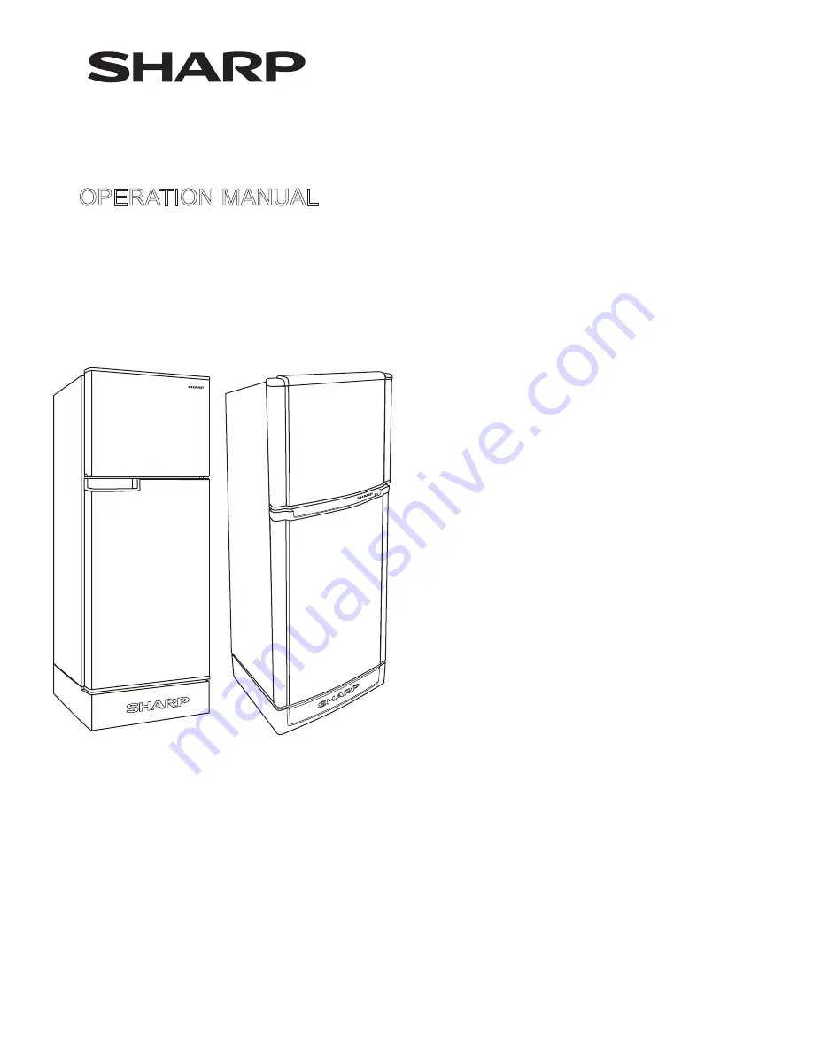 Sharp SJ-C19E-BLU Operation Manual Download Page 1