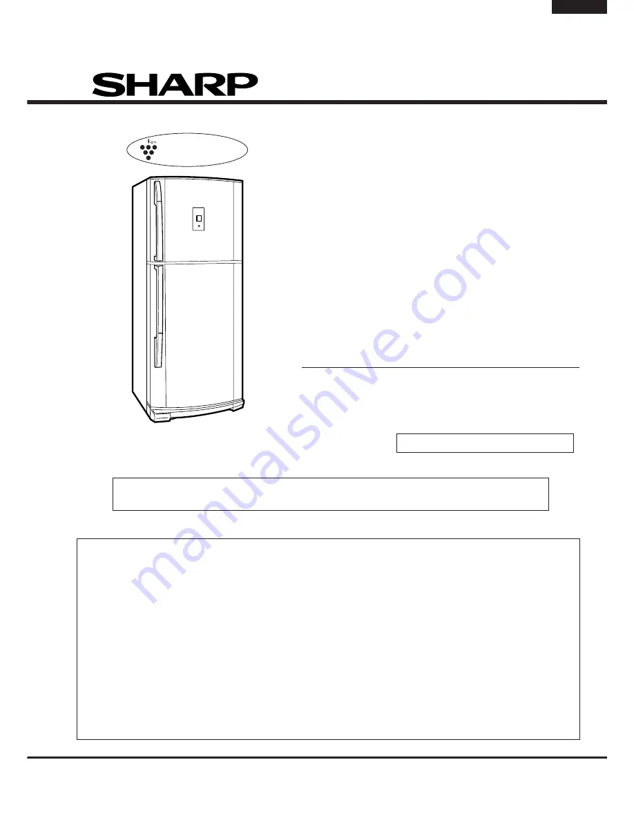 Sharp SJ-P58M-BE Service Manual Download Page 1