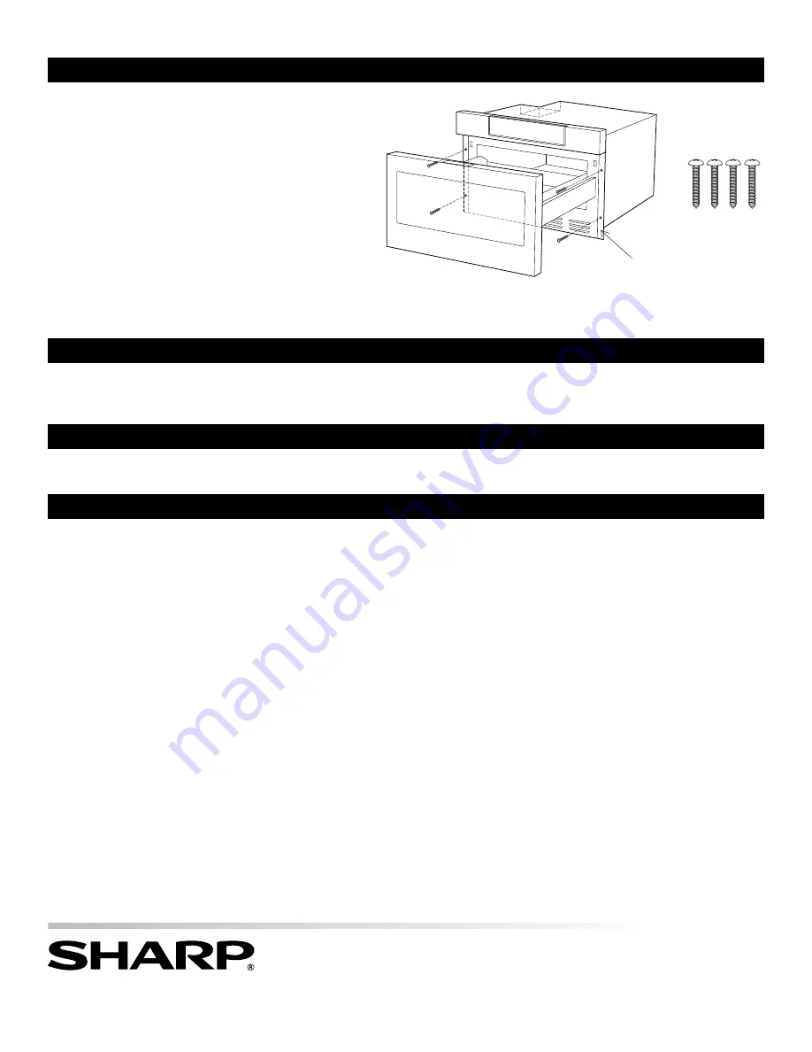 Sharp SMD2470AS Installation Manual Download Page 8