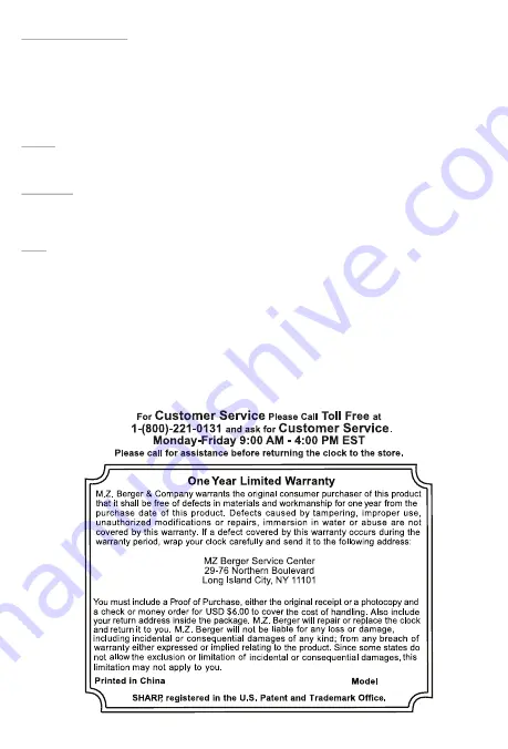 Sharp SPC1100 User Manual Download Page 4