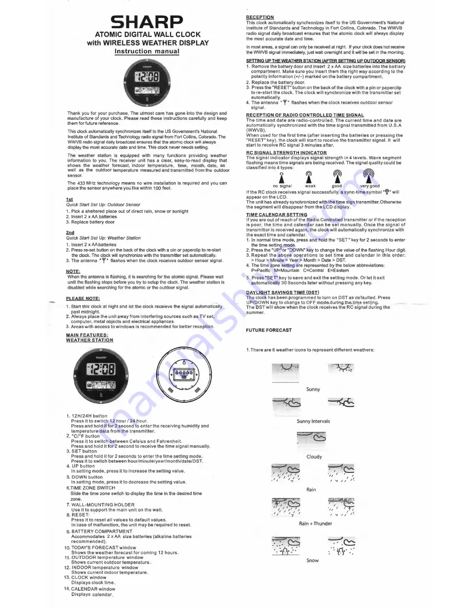 Sharp SPC906 Скачать руководство пользователя страница 1