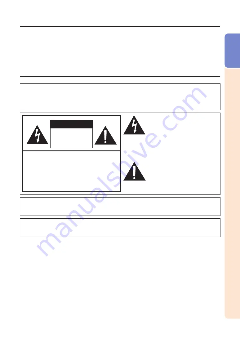 Sharp TL-M4600 Operation Manual Download Page 3