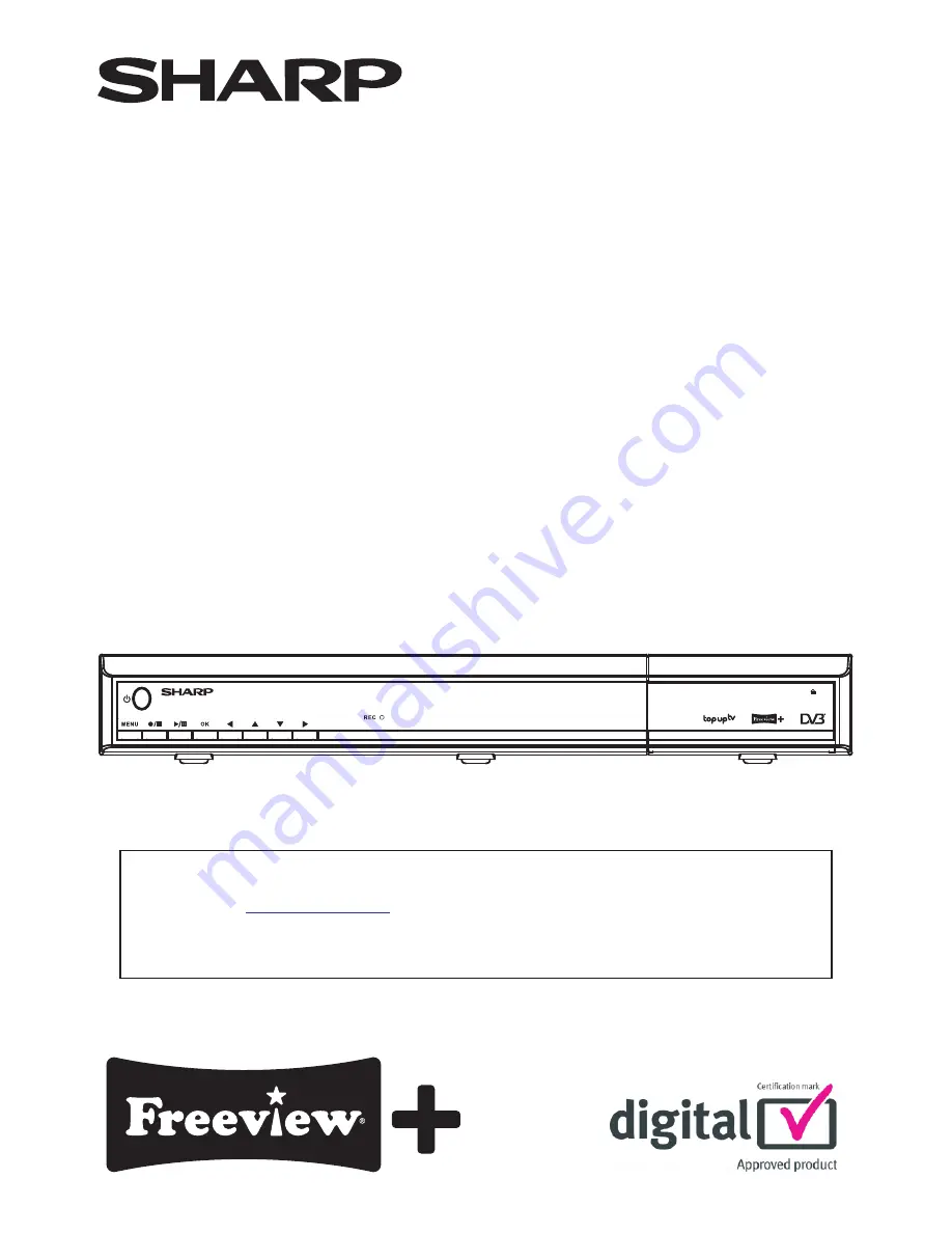 Sharp TU-TV322H Operation Manual Download Page 1