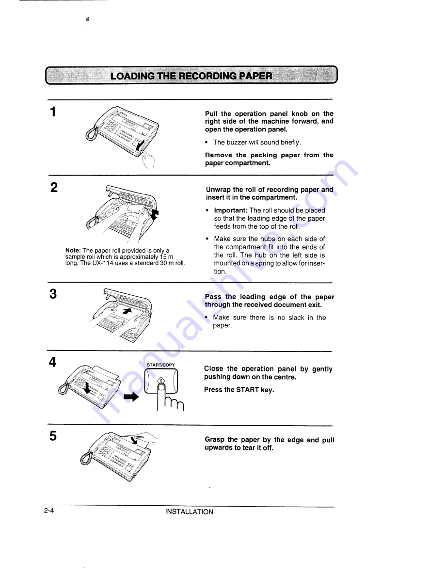 Sharp UX-144 Operation Manual Download Page 10