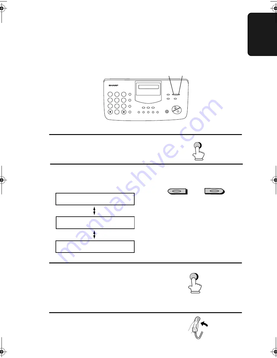 Sharp UX 355L - B/W Thermal Transfer Operation Manual Download Page 35