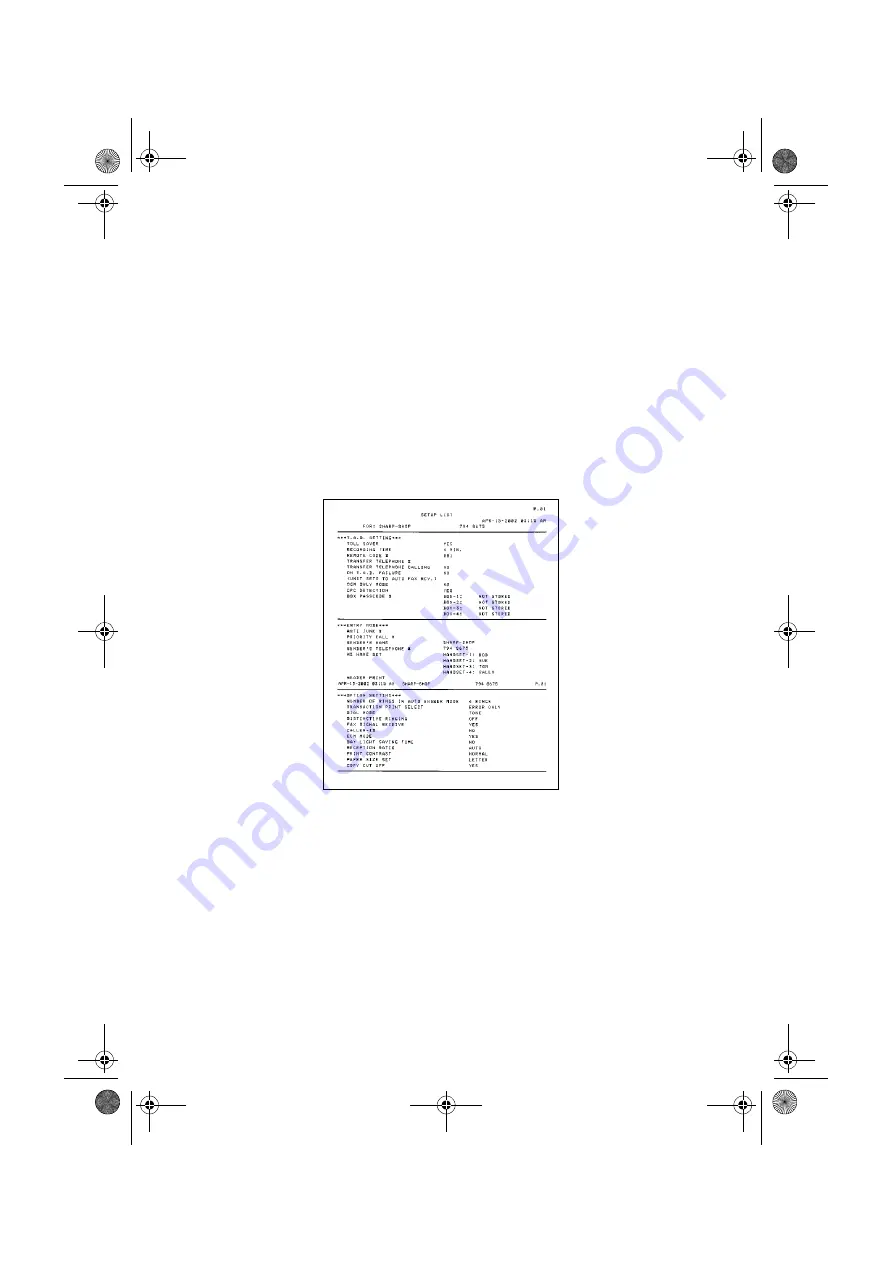 Sharp UX CC500 - B/W Thermal Transfer Скачать руководство пользователя страница 102