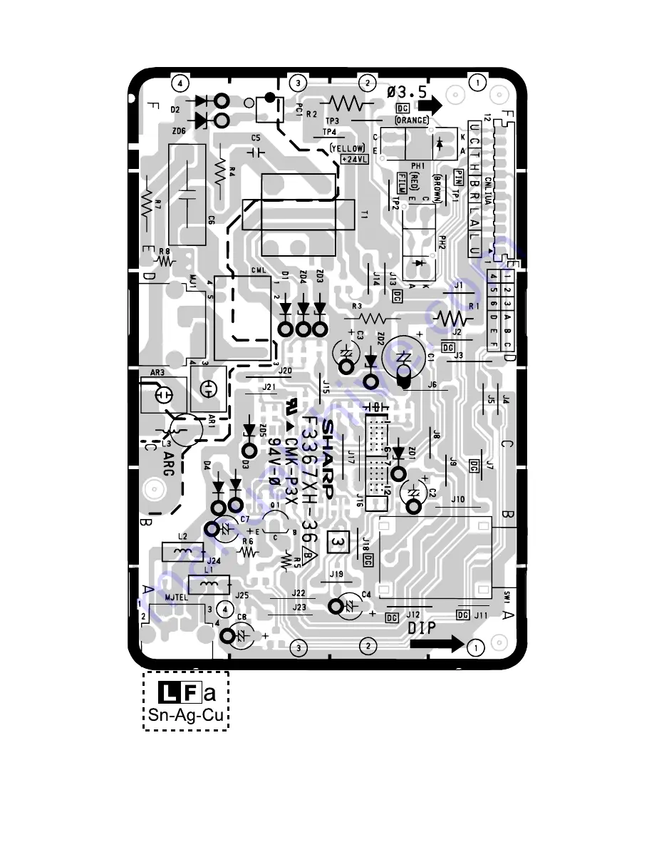 Sharp UX-P115 Service Manual Download Page 63