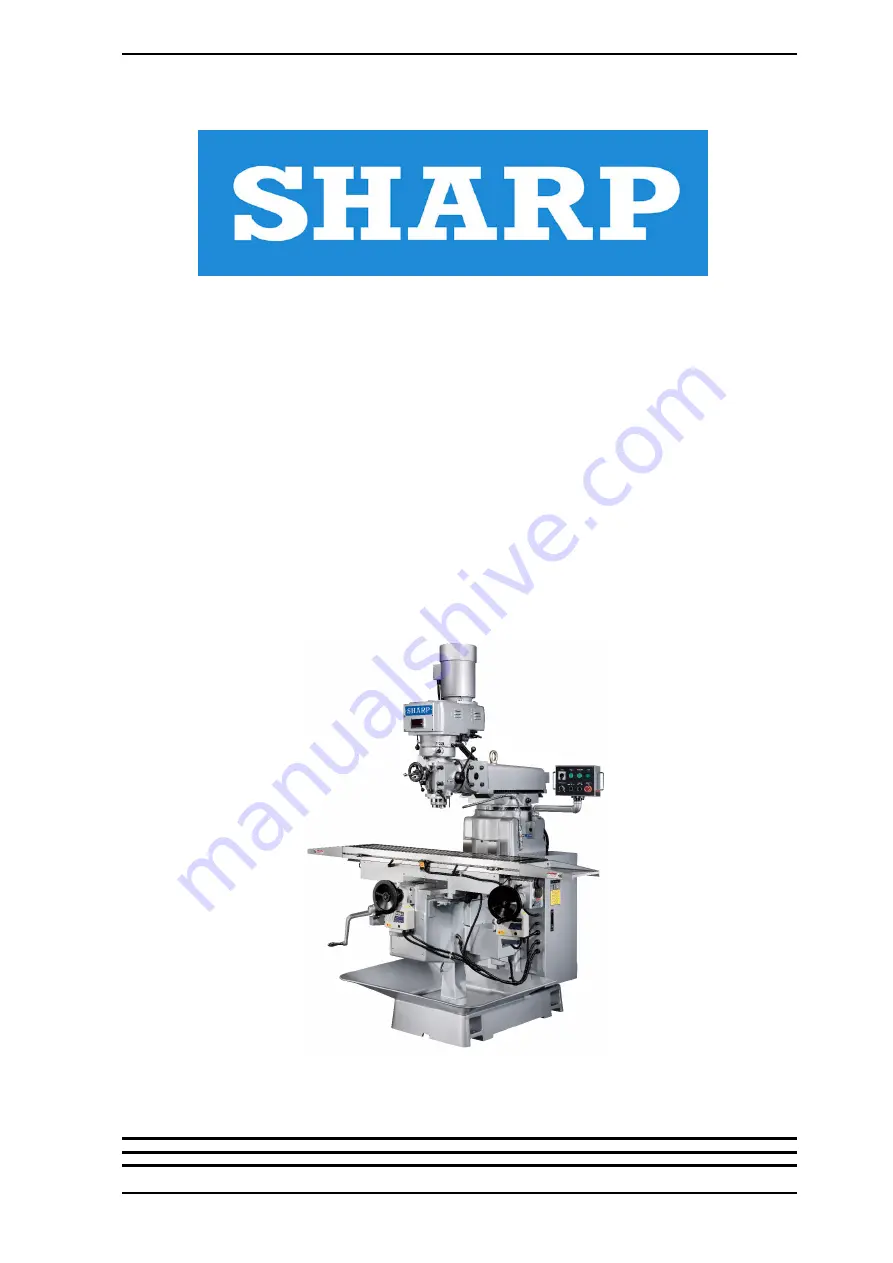 Sharp V-1 General & Electrics Manual Download Page 1