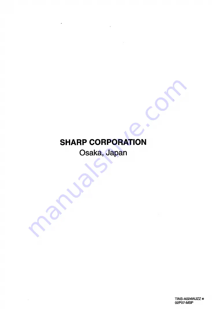 Sharp VC-AA370 Operation Manual Download Page 99