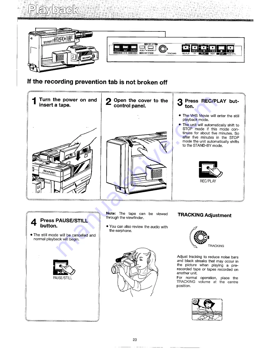 Sharp VC-C10PN Operation Manual Download Page 26