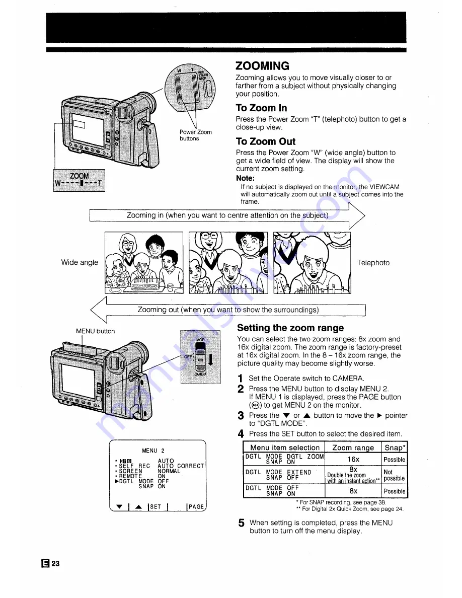 Sharp ViewaCam VL-H29E Operation Manual Download Page 26