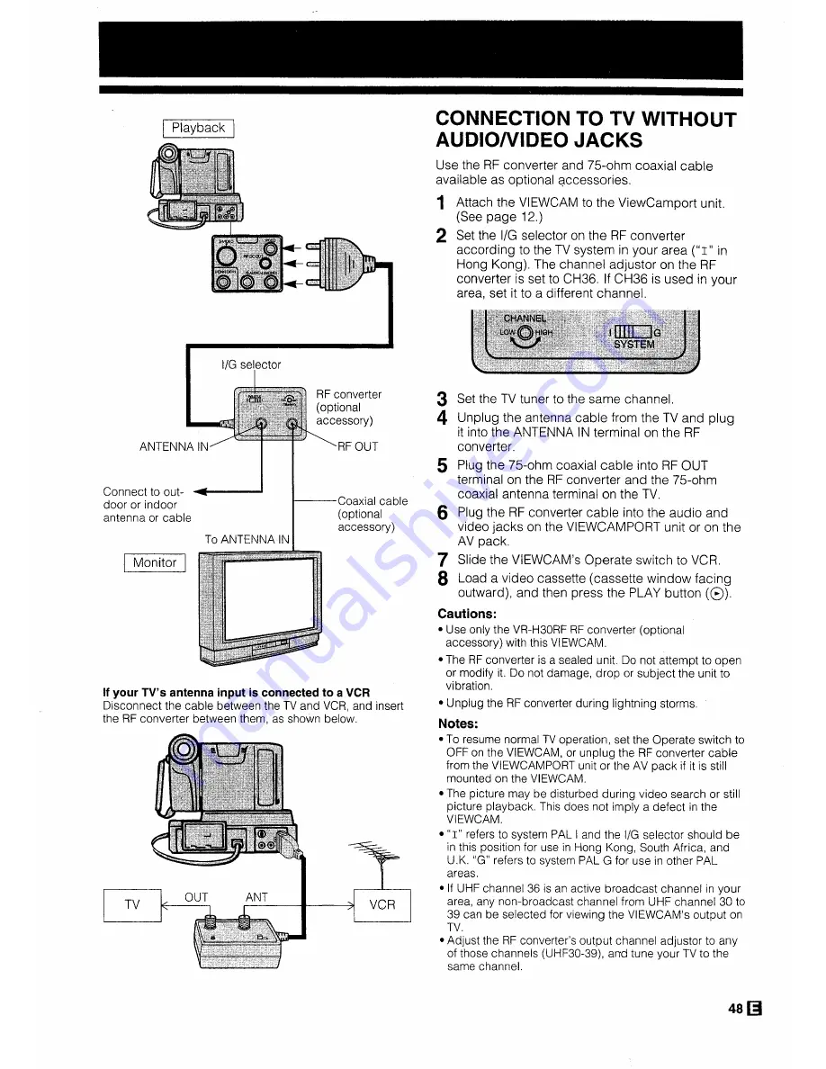 Sharp ViewaCam VL-H29E Operation Manual Download Page 51