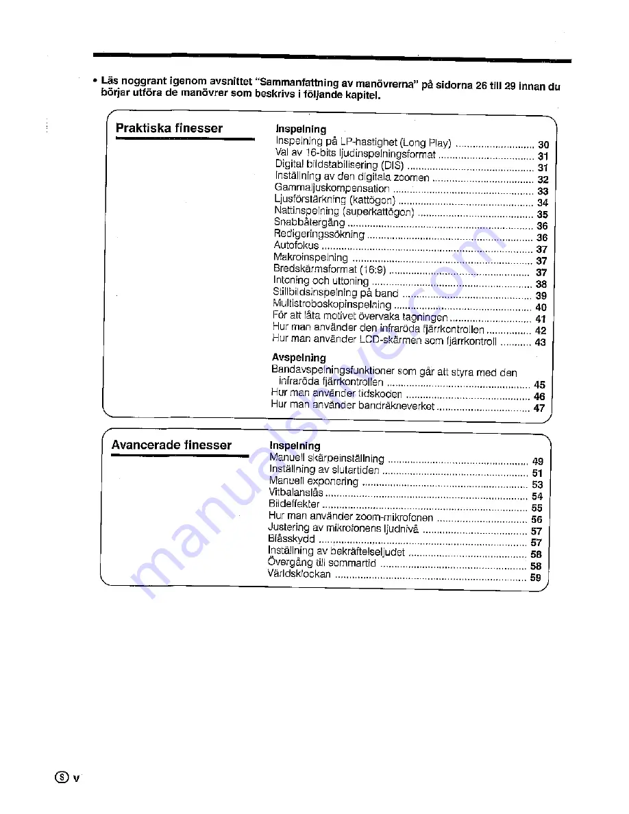 Sharp ViewCam Slim VL-PD6S Operation Manual Download Page 8