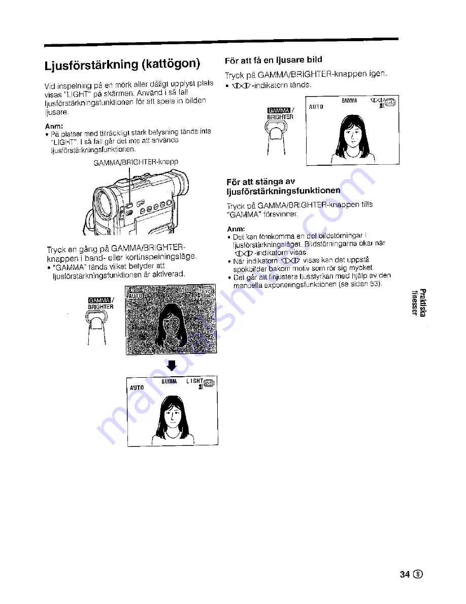 Sharp ViewCam Slim VL-PD6S Operation Manual Download Page 43