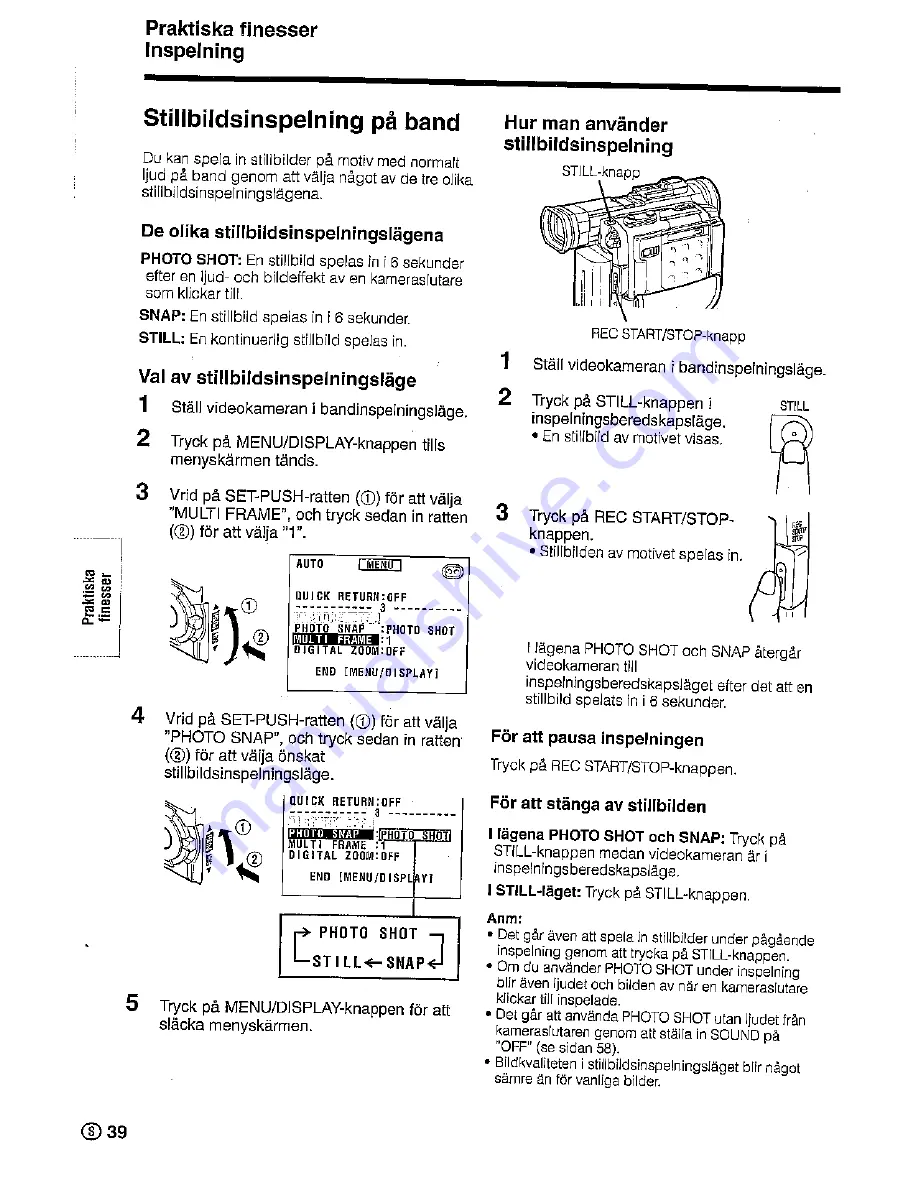 Sharp ViewCam Slim VL-PD6S Operation Manual Download Page 48