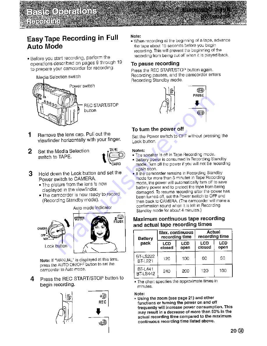 Sharp ViewCam Slim VL-PD6S Operation Manual Download Page 253