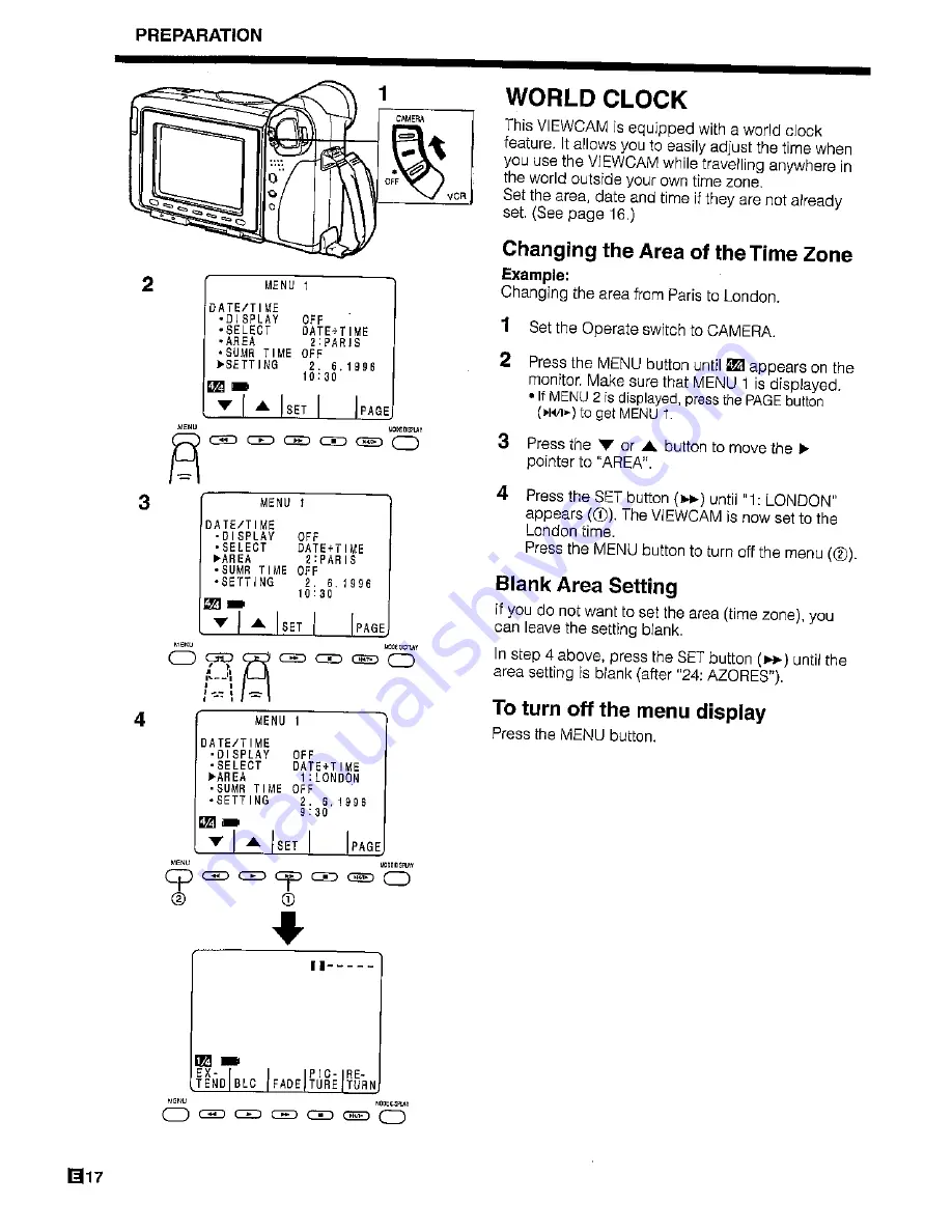 Sharp ViewCam VL-H450S Operation Manual Download Page 20