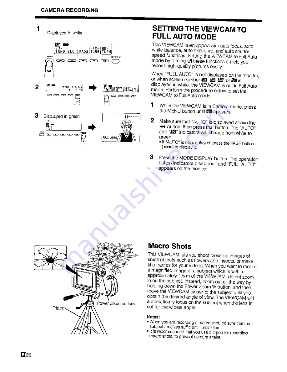 Sharp ViewCam VL-H450S Operation Manual Download Page 32