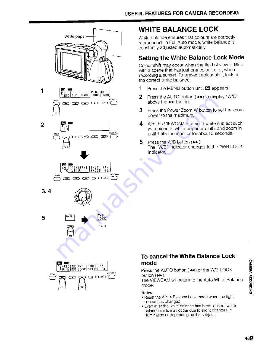 Sharp ViewCam VL-H450S Operation Manual Download Page 51