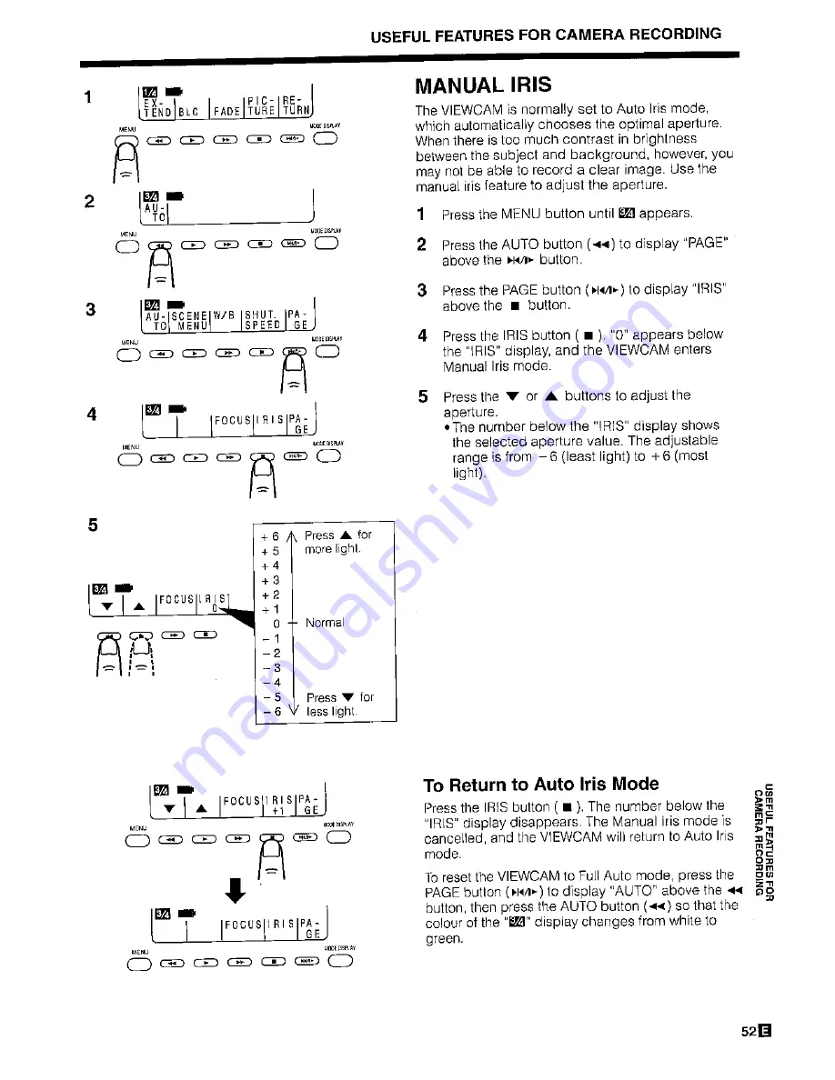 Sharp ViewCam VL-H450S Operation Manual Download Page 55