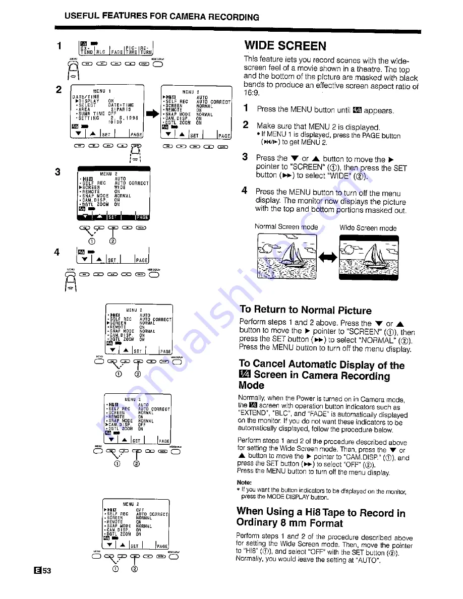 Sharp ViewCam VL-H450S Operation Manual Download Page 56