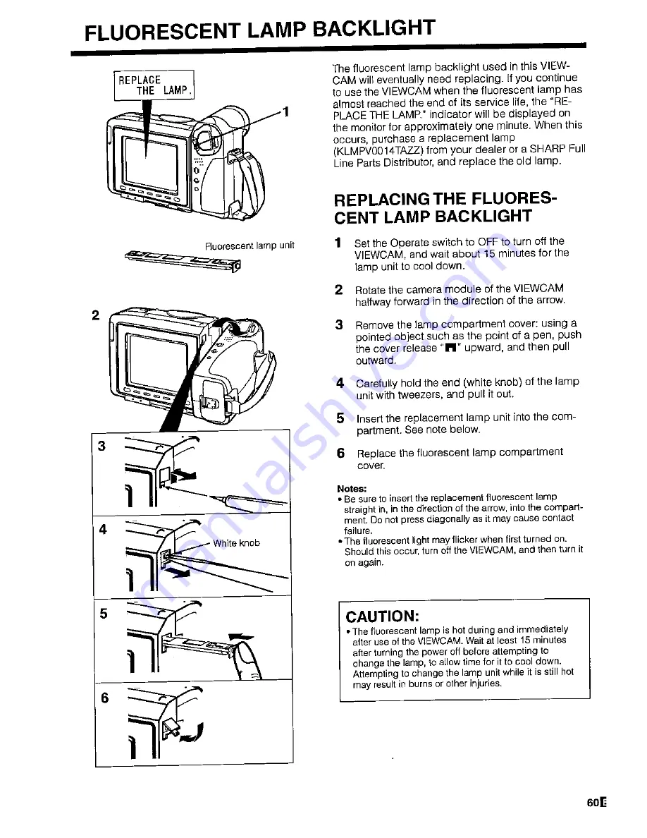 Sharp ViewCam VL-H450S Operation Manual Download Page 63