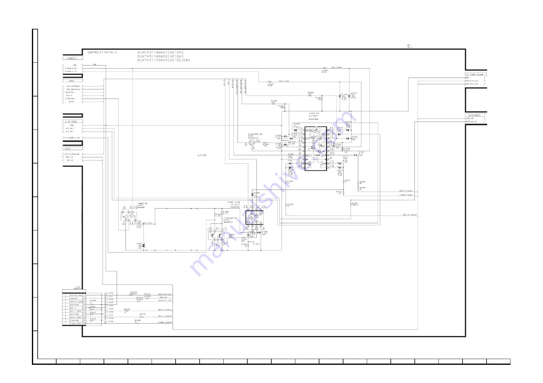 Sharp Viewcam VL-NZ10S Service Manual Download Page 55