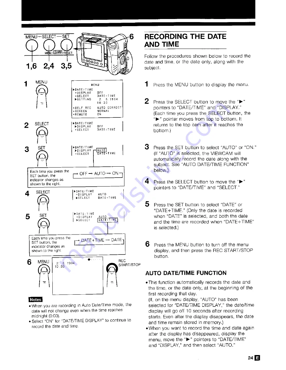 Sharp ViewCam Zoom 8 VL-E40S Operation Manual Download Page 27