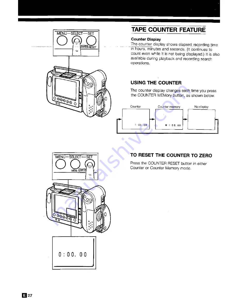 Sharp ViewCam Zoom 8 VL-E40S Operation Manual Download Page 30