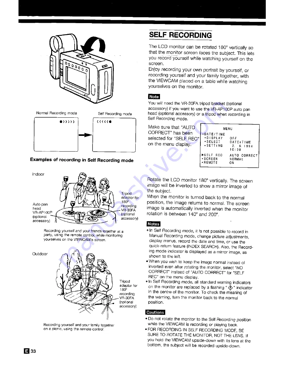 Sharp ViewCam Zoom 8 VL-E40S Operation Manual Download Page 36