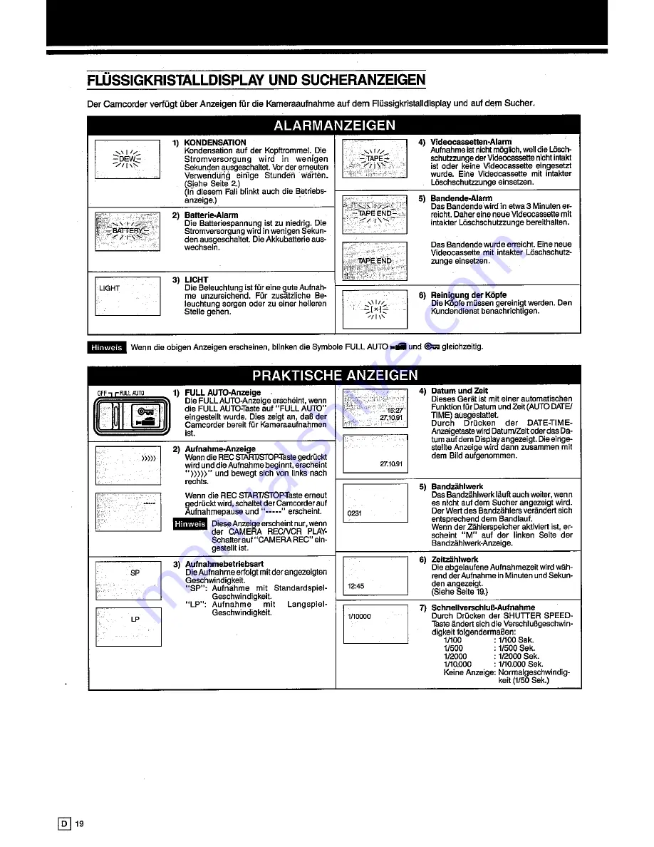 Sharp VL-C690S Operation Manual Download Page 22