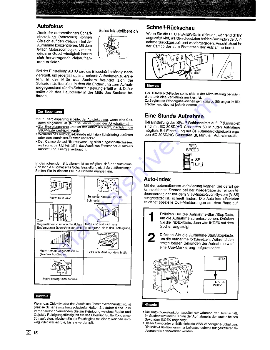 Sharp VL-C73SA Operation Manual Download Page 18