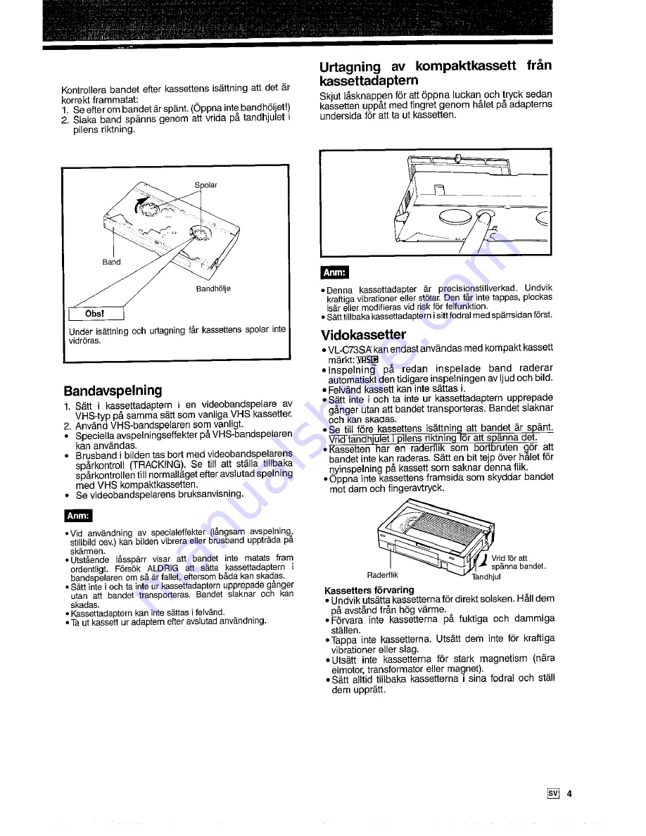 Sharp VL-C73SA Operation Manual Download Page 83