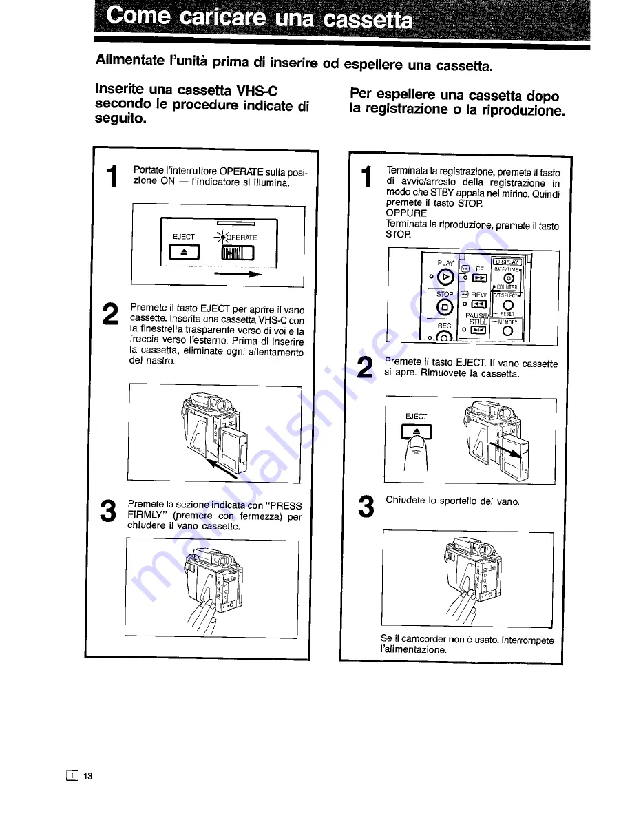 Sharp VL-C73SA Operation Manual Download Page 122