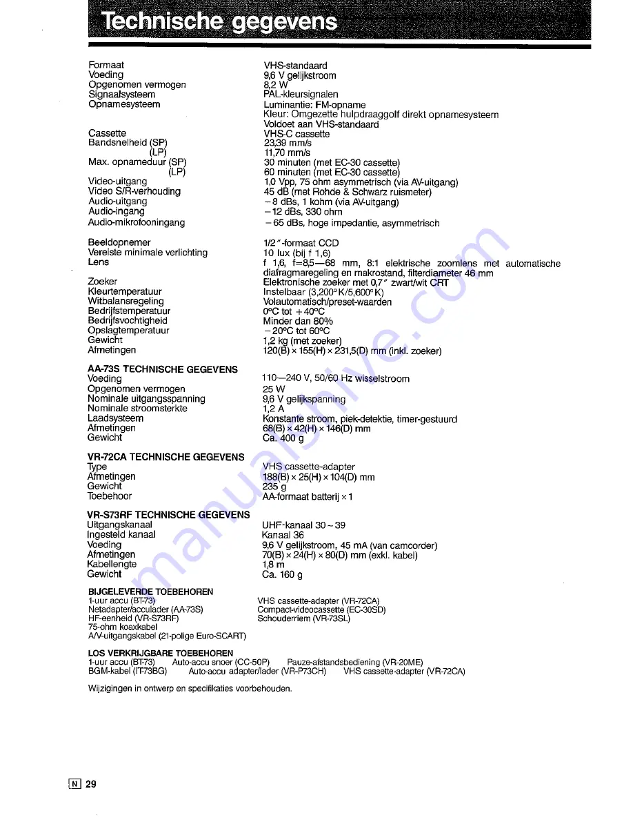 Sharp VL-C73SA Operation Manual Download Page 202