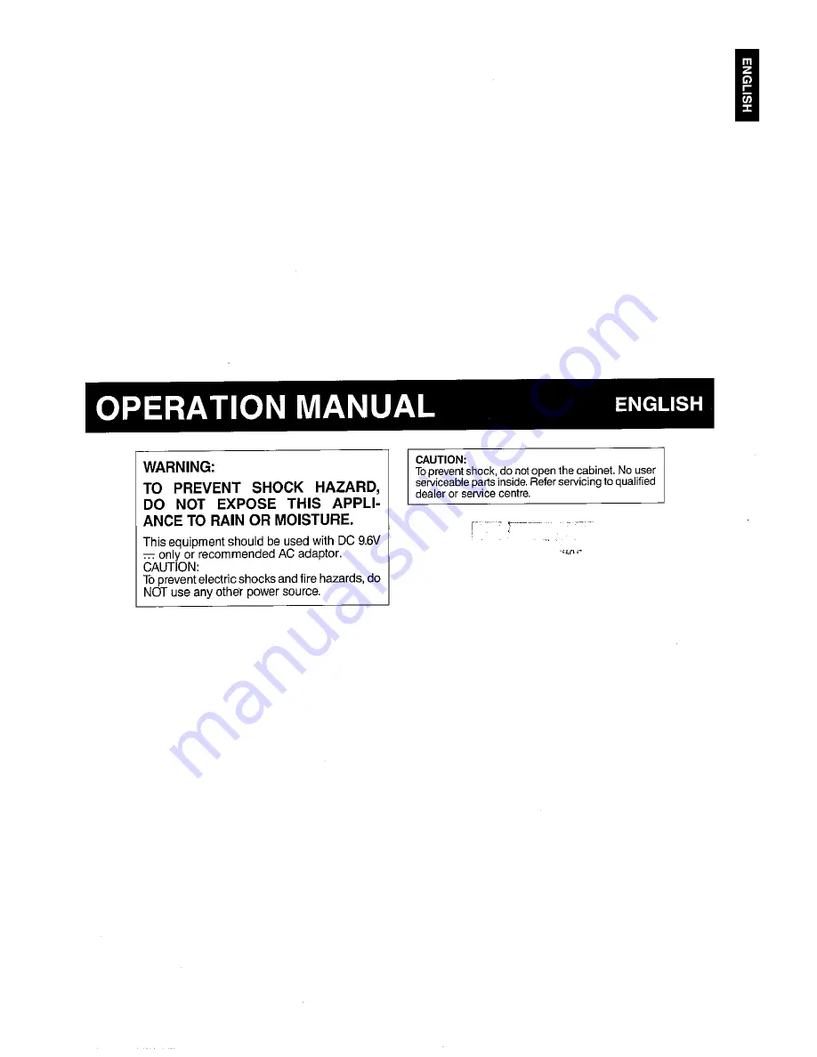 Sharp VL-C750S Operation Manual Download Page 3