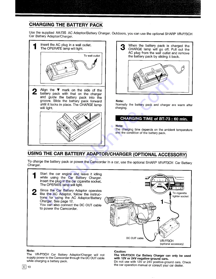 Sharp VL-C750S Operation Manual Download Page 16