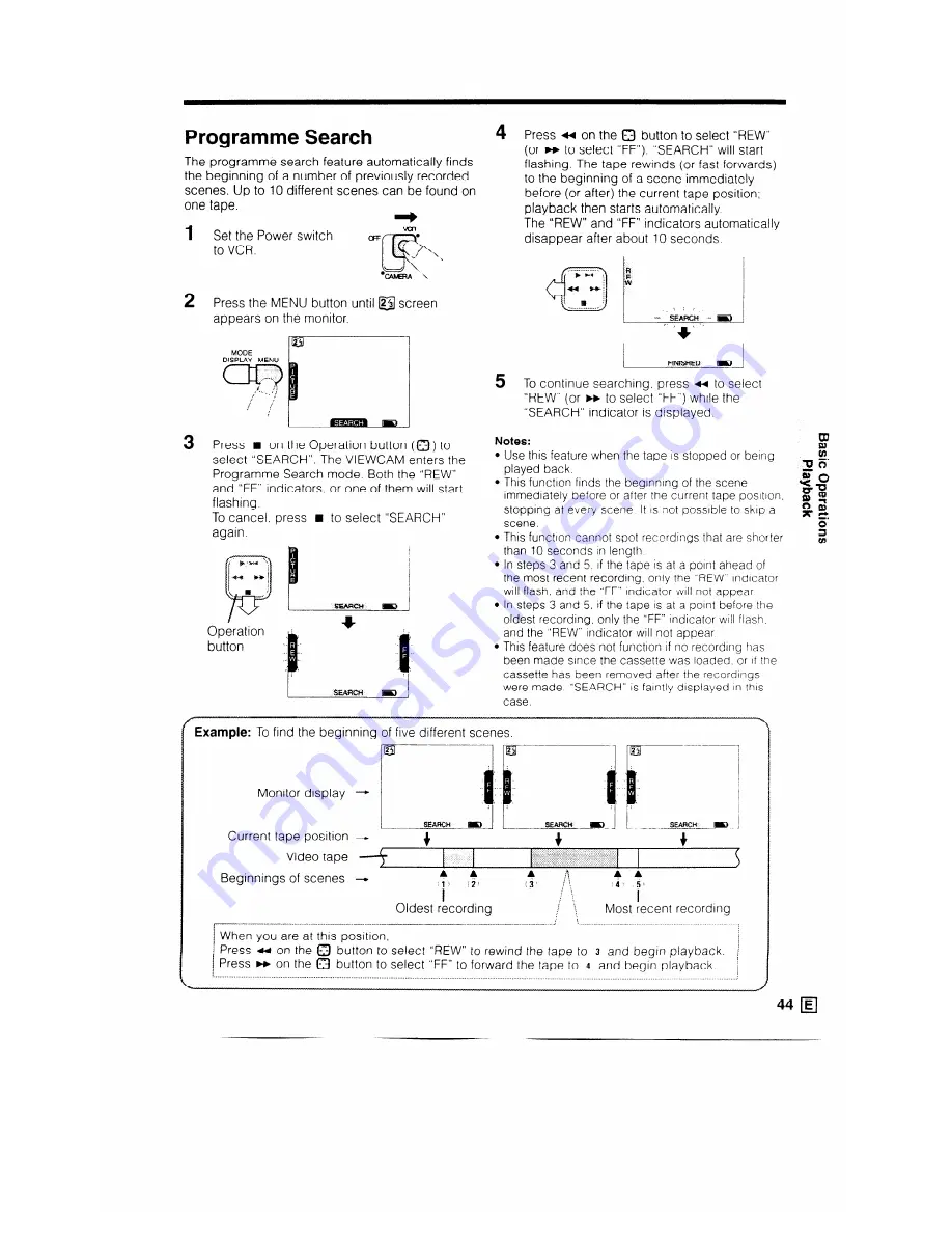 Sharp VL-DC1E Operation Manual Download Page 47