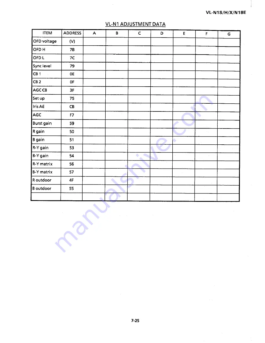 Sharp VL-N18E Service Manual Download Page 39