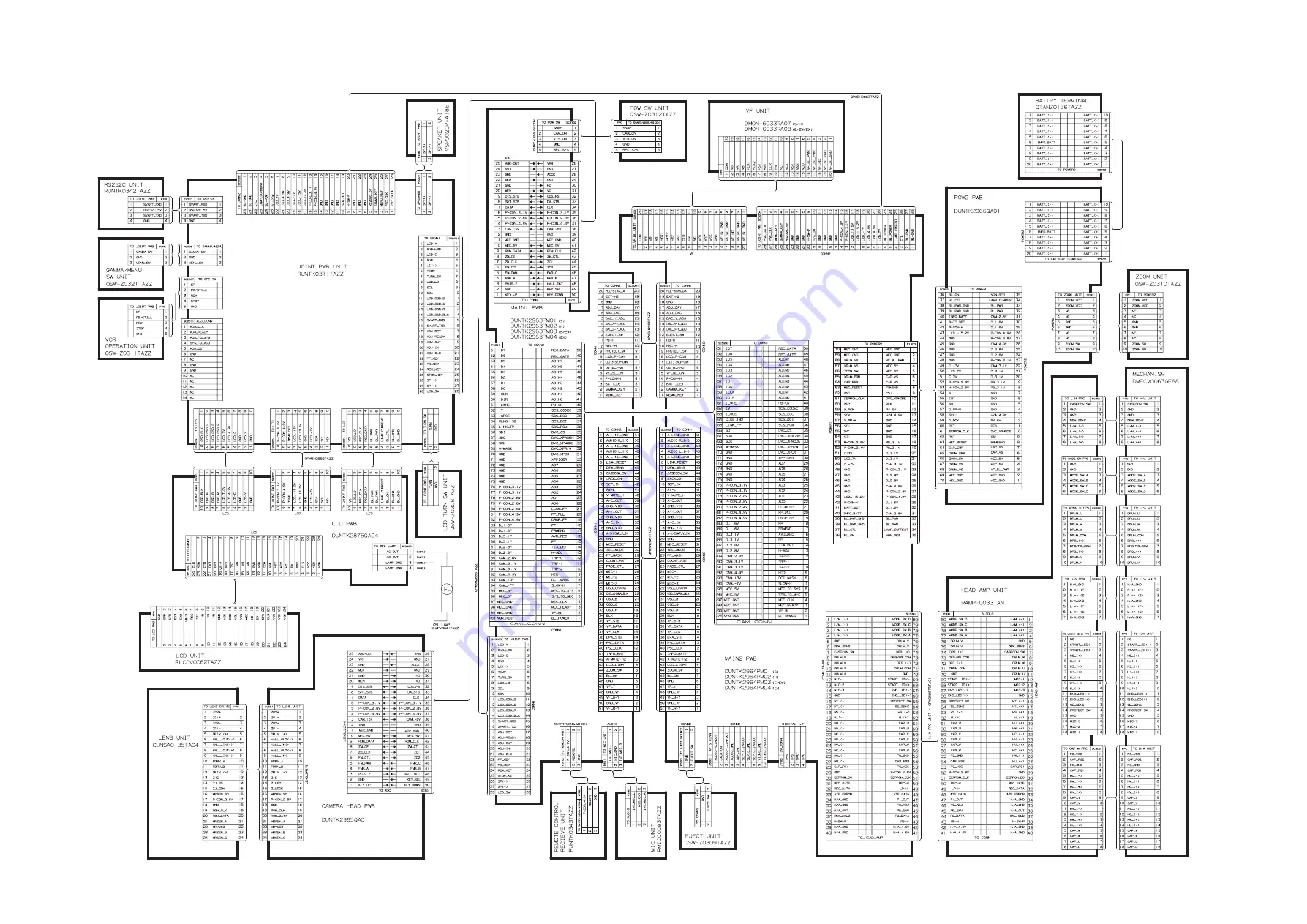 Sharp VL-PD3AE Service Manual Download Page 50