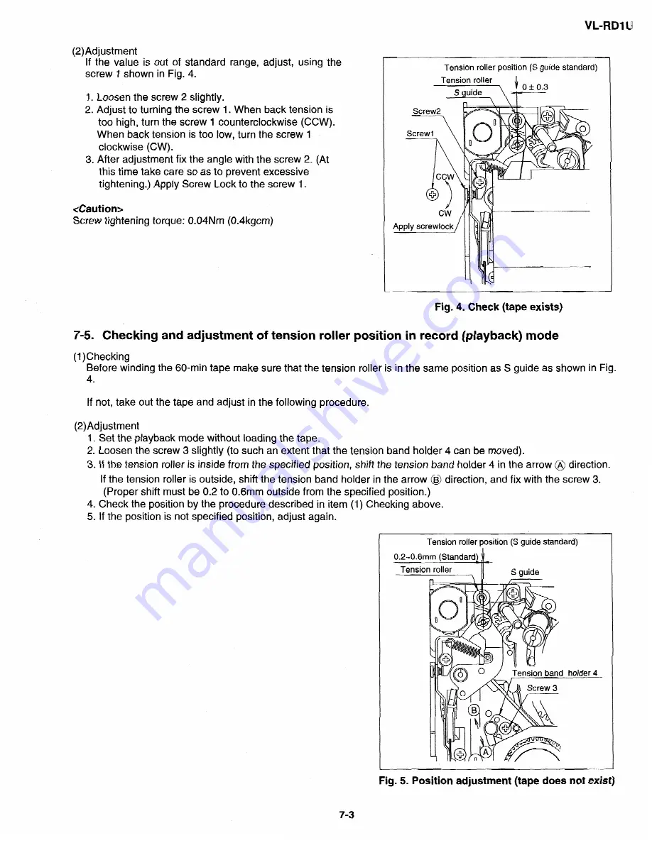 Sharp VL-RDI U Service Manual Download Page 19