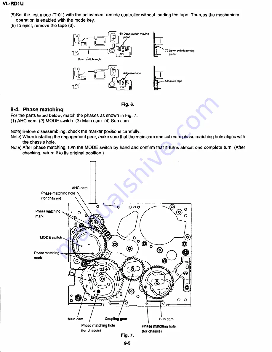 Sharp VL-RDI U Service Manual Download Page 30