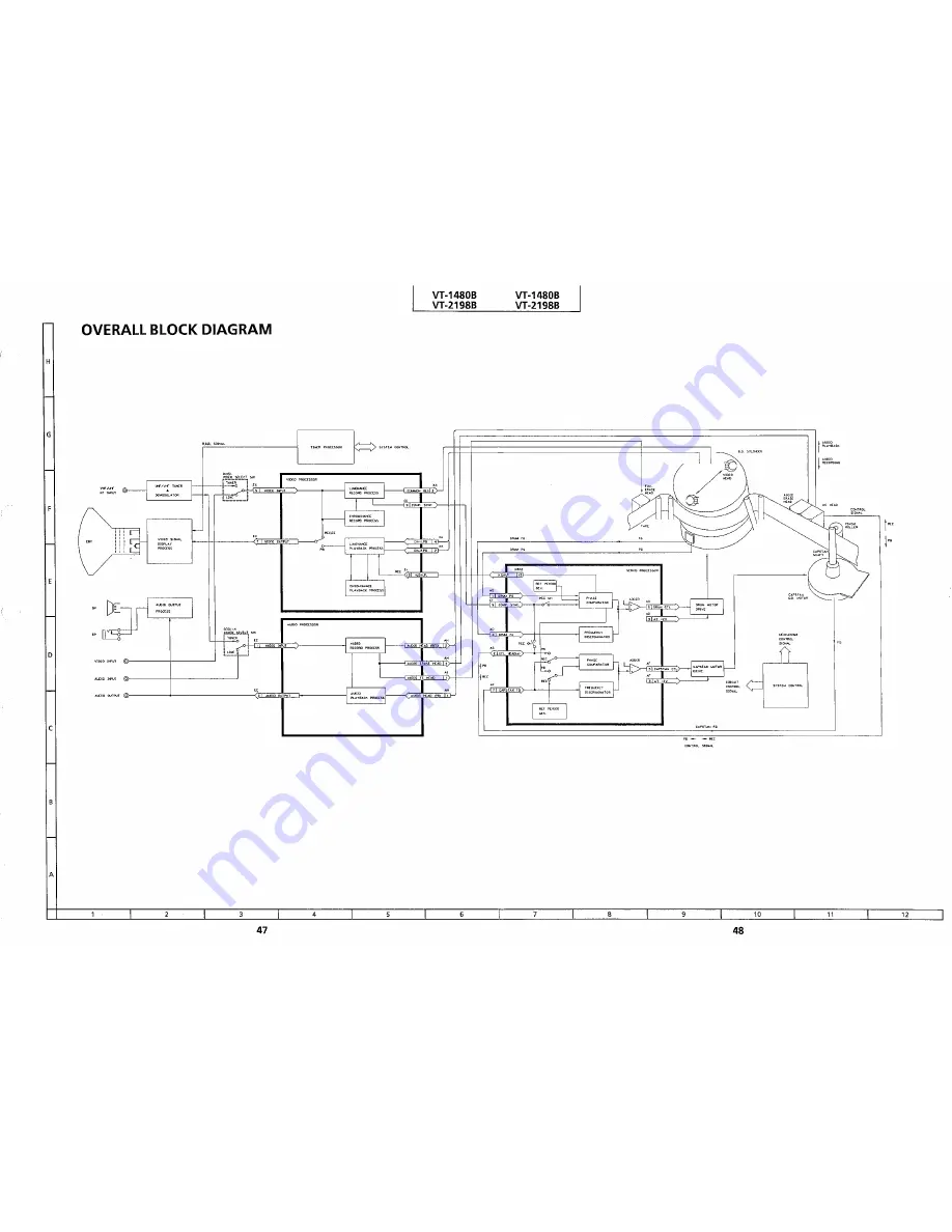 Sharp VT-1480B Service Manual Download Page 45