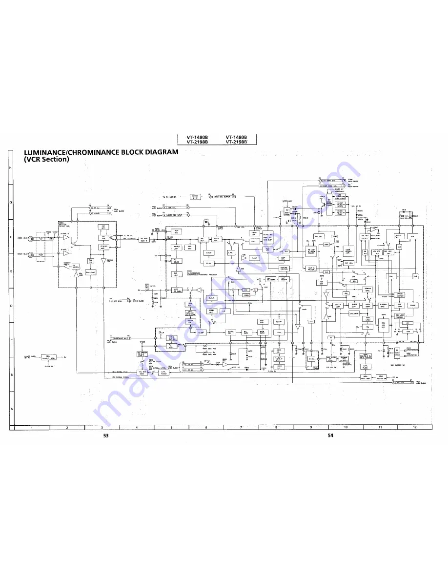 Sharp VT-1480B Service Manual Download Page 48