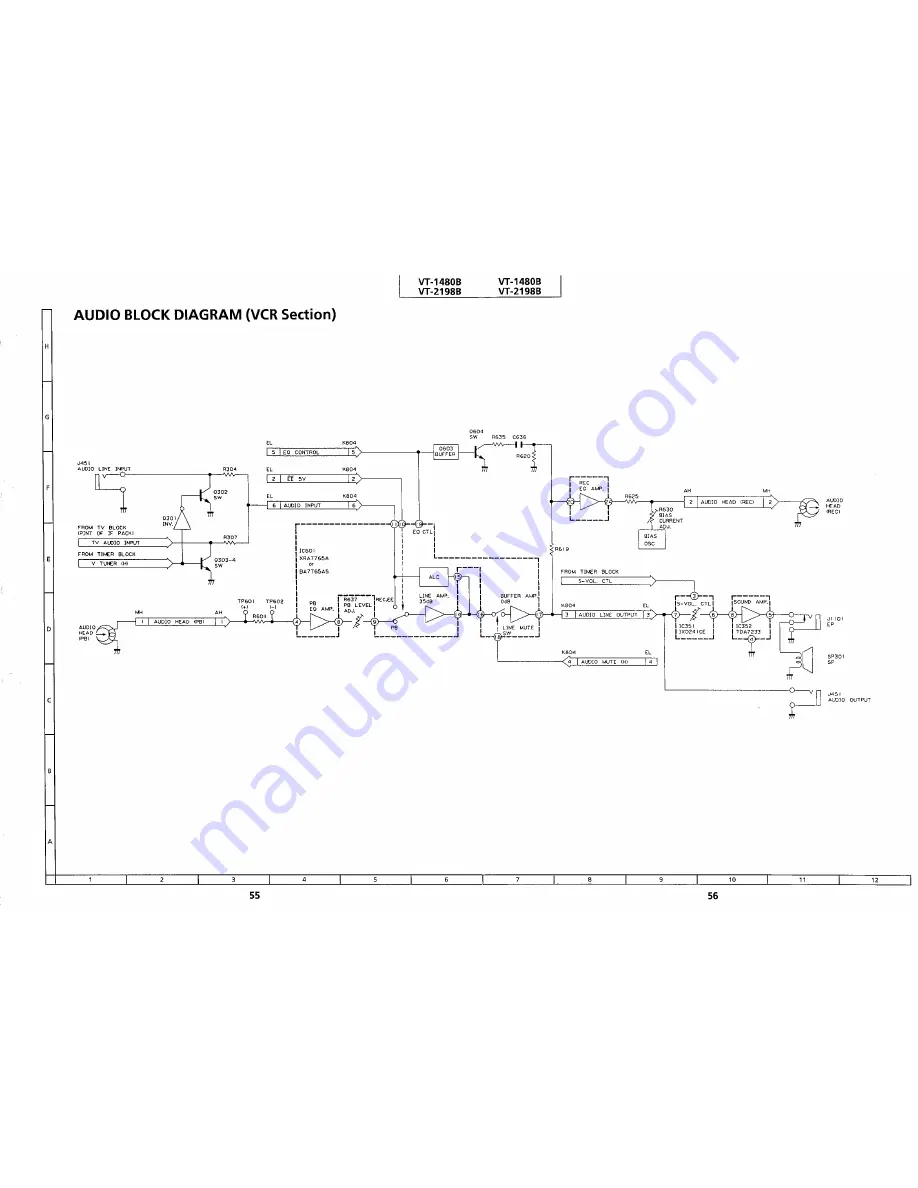 Sharp VT-1480B Service Manual Download Page 49