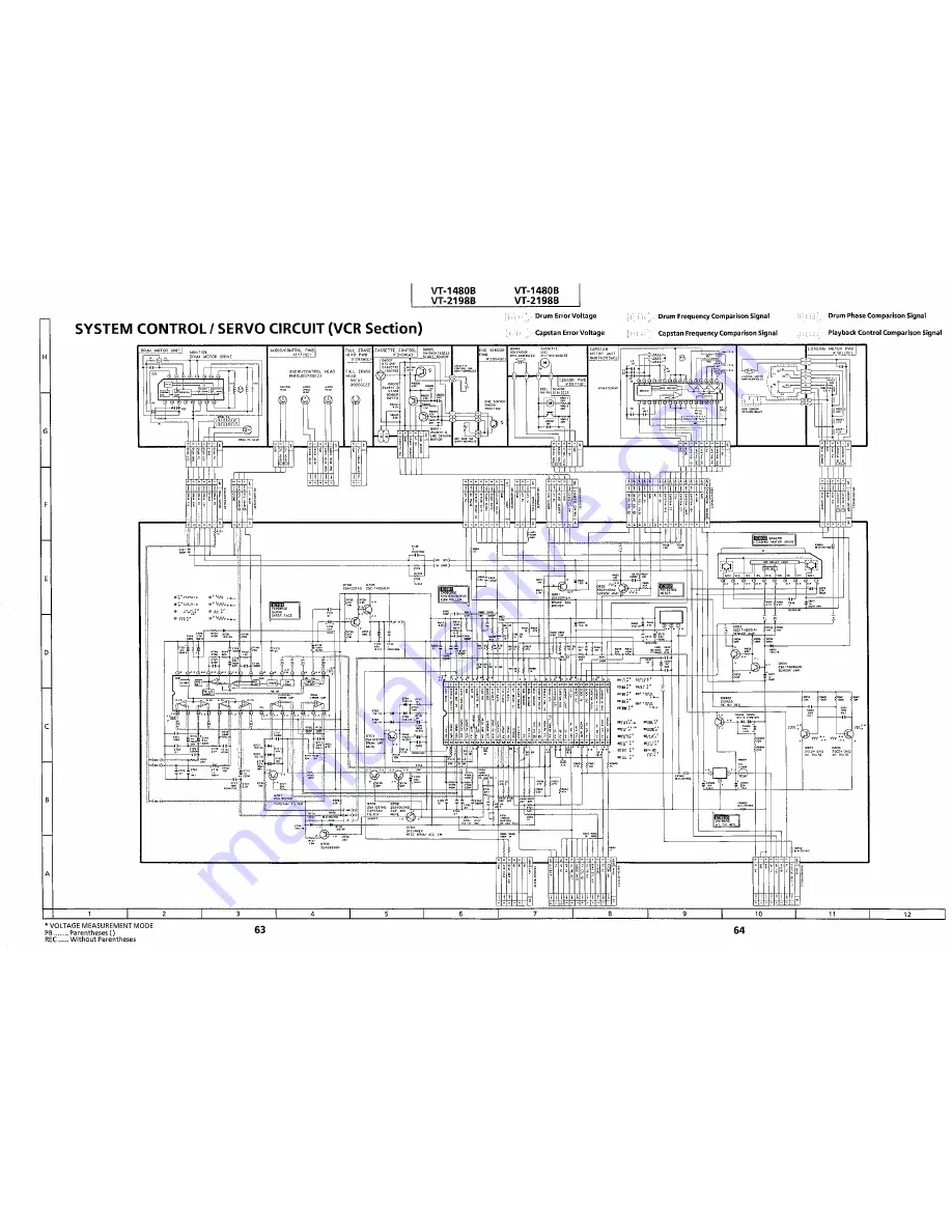 Sharp VT-1480B Service Manual Download Page 53